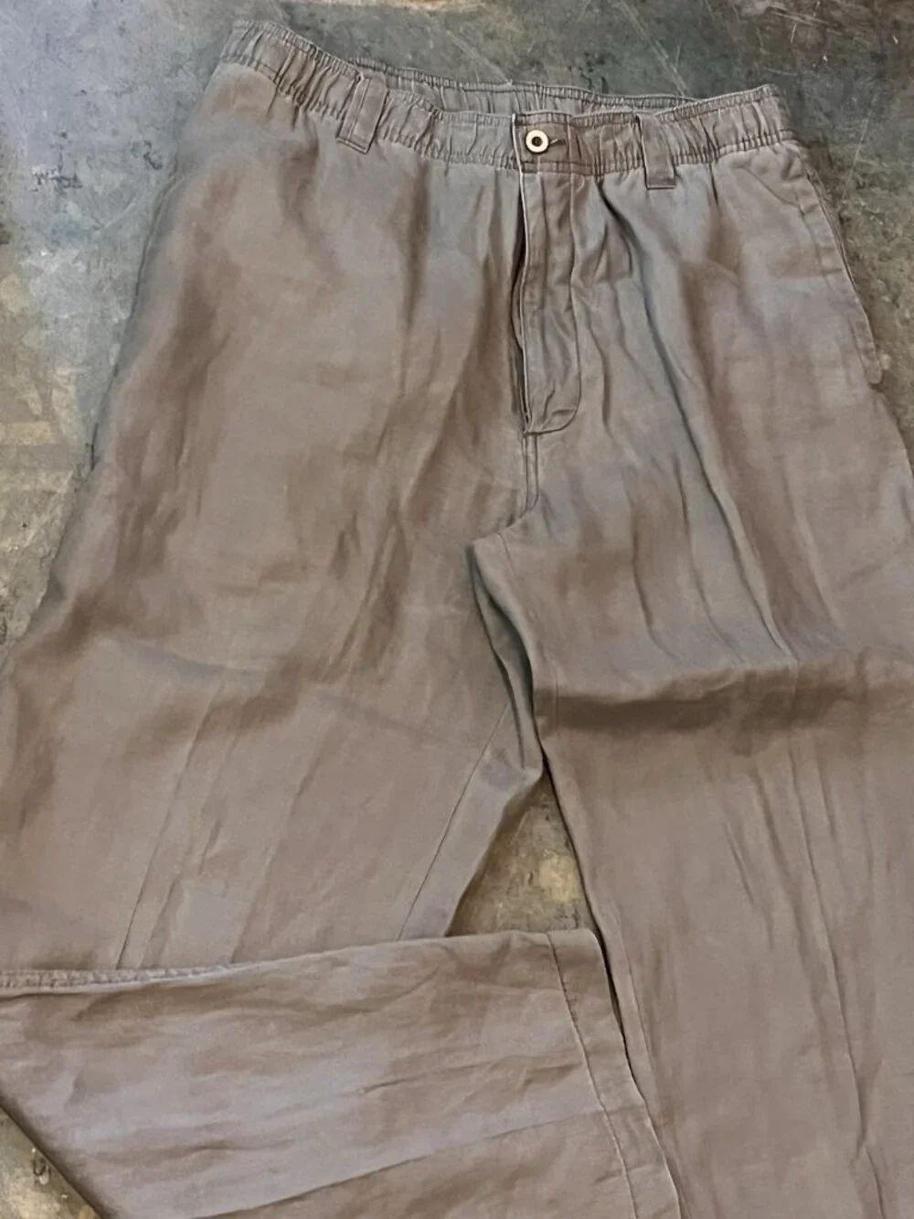 Caribbean Men's Linen Casual Pants Career Semi Dressy Resort Summer sz 32x30